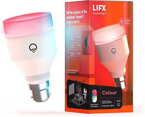 LIFX Colour A60 LED Bulb 1200 lumens with Alexa, Hey Google, HomeKit and Siri $48 (RRP $69.99) @ Amazon AU