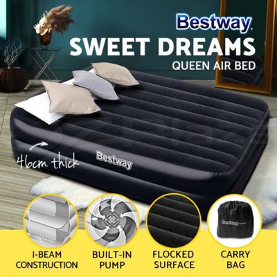 Bestway Air Bed Beds Queen Inflatable Mattress Sleeping Mats Home Camping Pump $74.95 (RRP $131.99) @ eBay AU