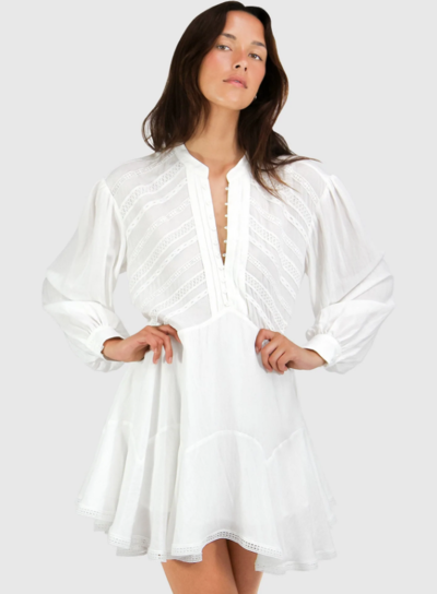 Resolution Mini Dress White $131.06 (RRP $189.95) @ Belle And Bloom