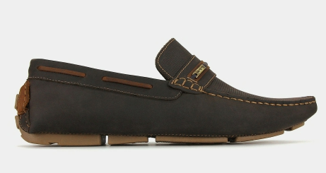 Zu RUFUS Leather Loafers Chocolate $79.99 (RRP $159.99) @ Betts