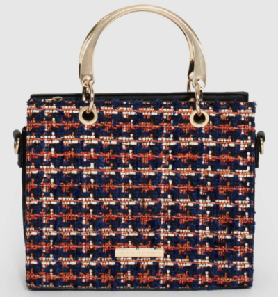 Multi Colour Ella Metal Handle Tote Bag $37.49 (RRP $74.99) @ Colette Hayman