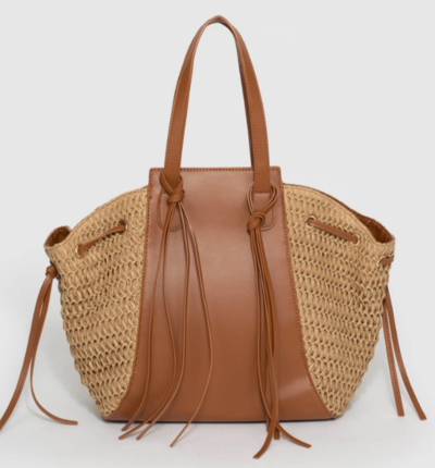 Natural Sofia Shoulder Tassel Bag $34.99 (RRP $69.99) @ Colette Hayman