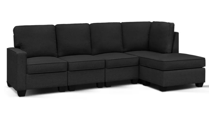 Modular Sofa with Chaise 5 Seater $1231.17 (RRP $2790) @ Dreamo