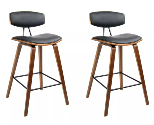 Set of 2 Luxury Modern Barstools $244.96 (RRP $479.99) @ Dreamo