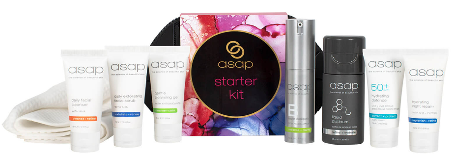 asap Starter Kit $87.50 (RRP $125) @ Facial CO