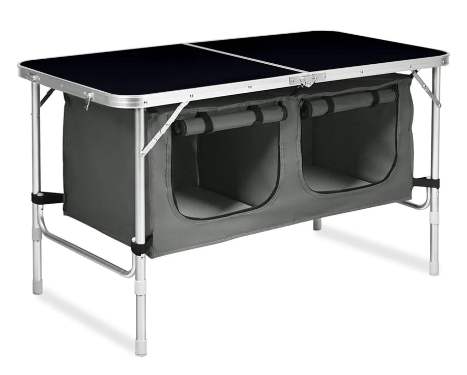 KILIROO Camping Table 120cm Black (With Grey Storage Bag) KR-CT-107-CU $106.10 (RRP $156.60) @ Kings Warehouse