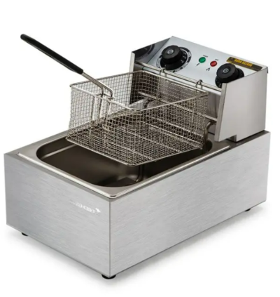 EuroChef Commercial Electric Deep Fryer Frying Basket Chip Cooker Fry Scoop $114 (RRP $299) @ My Topia