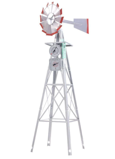 Garden Windmill 6FT 186cm Metal Ornaments Outdoor Decor Ornamental Wind Will $74.99 (RRP $159) @ Momentous Living