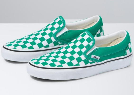 Classic Slip-On Checkerboard Pepper Green/True White $69.99 (RRP $109.99) @ Vans AU