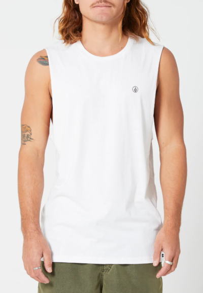 Solid Muscle Tank White $28 (RRP $40) @ Volcom