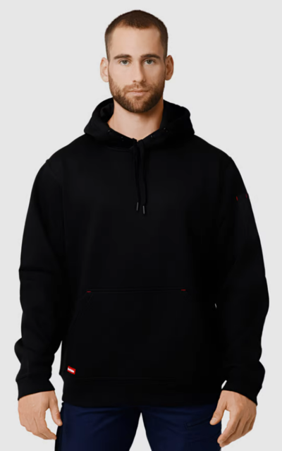 Hard Yakka Plain Fleece Hoodie Black $39.99 (RRP $59.99) @ 4Workers