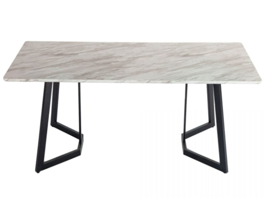 Rectangular Marble-Effect Table $431.97 (RRP $1199.95) @ Dreamo