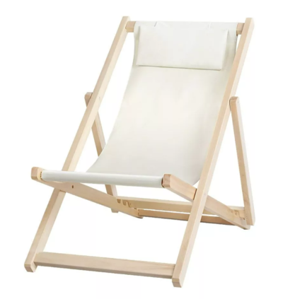 Classic Striped Beige Deck Chair $105.70 (RRP $236.95) @ Dreamo