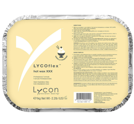 Lycon Lycoflex Vanilla Hot Wax Xxx 1Kg $28.17 (RRP $46.95) @ Facial CO