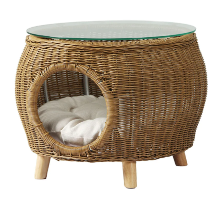 Gardeon Side Table Coffee Pet Bed Wicker Indoor Outdoor Furniture Patio Desk $139.95 (RRP $259) @ Momentous Living