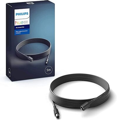 Philips Hue Play Extension Cable 5 Metre Length Black $19 (RRP $39.95) @ Amazon AU