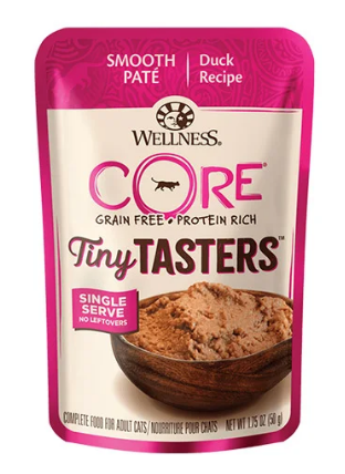 BUY Wellness CORE Tiny Tasters Duck Pate For Cats 50 GM * 12 ONLINE AT BEST PRICE @ Vet Supply