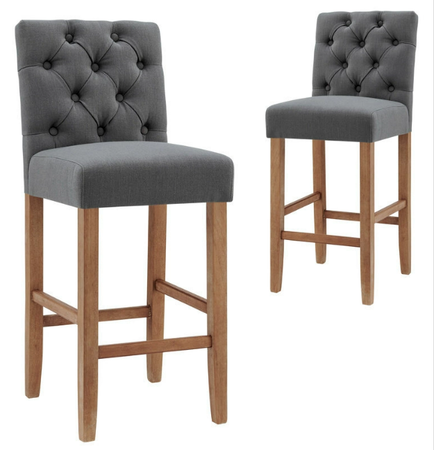 DukeLiving Provincial Linen Barstools - 2 For $169 + Limited Free Shipping @ My Deal