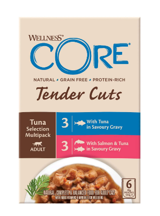 Buy Wellness CORE Tender Cuts for Cats Tuna Selection Multipack Online at best price @ Vet Supply