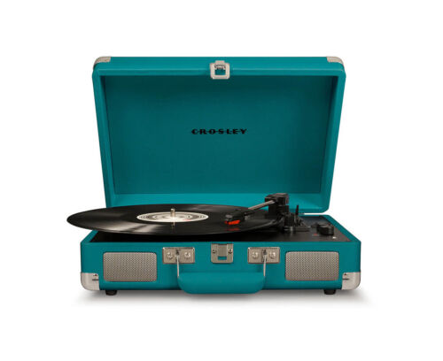 Crosley Cruiser Teal Bluetooth Portable Turntable KA371 BLK 11 $64.50 (RRP $129) @ eBay AU