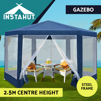 Instahut Gazebo Wedding Party Marquee Tent Canopy Outdoor Camping Gazebos Navy $83.95 (RRP $179.99) @ eBay AU