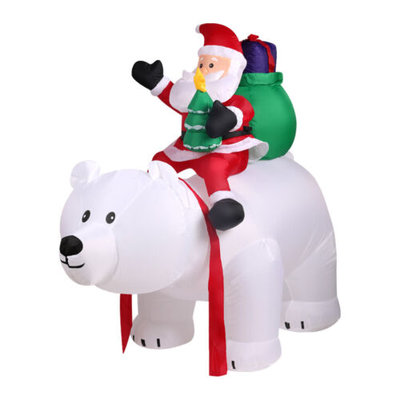 Santaco Inflatable Christmas Outdoor Decorations Santa LED Lights Xmas Party $115.99 (RRP $289.99) @ eBay AU