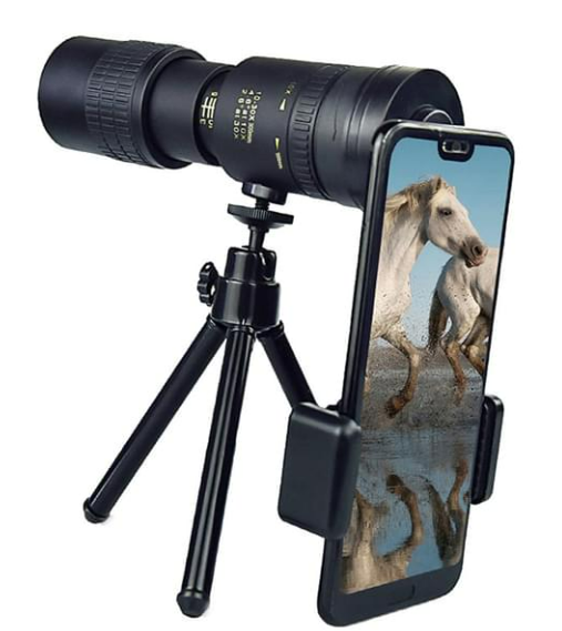 10-300x40 Monocular HD Telescope BAK4 Prism Telescope,Style: With Photo Holder+Tripod $45.20 (RRP $75.33) @ Catch AU