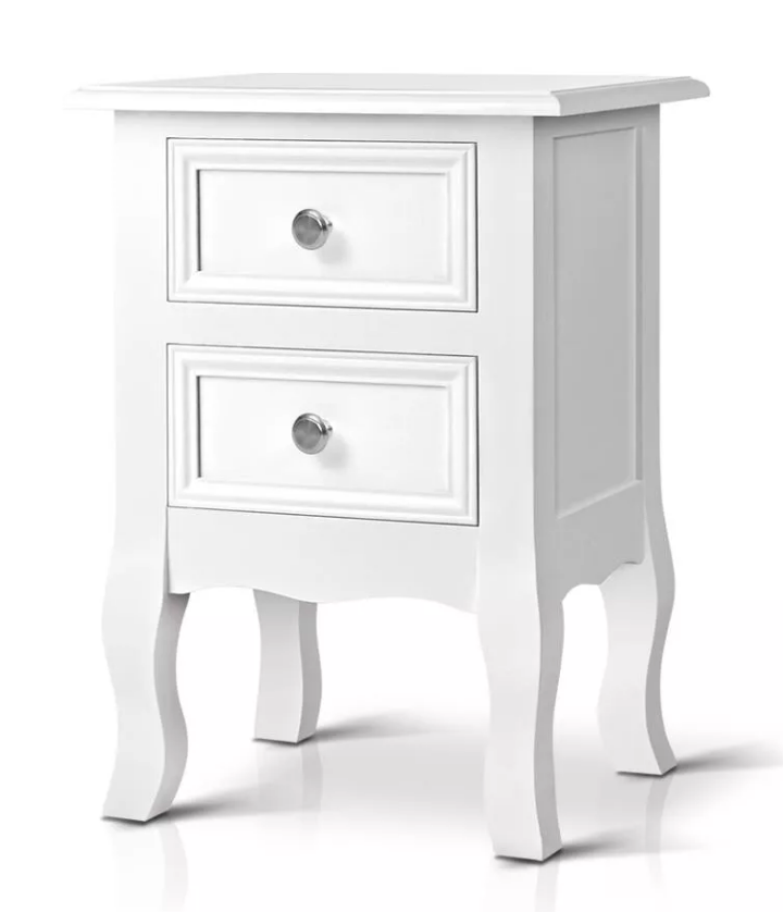 French Cabriole Bedside Table $107.95 (RRP $239.95) @ Dreamo