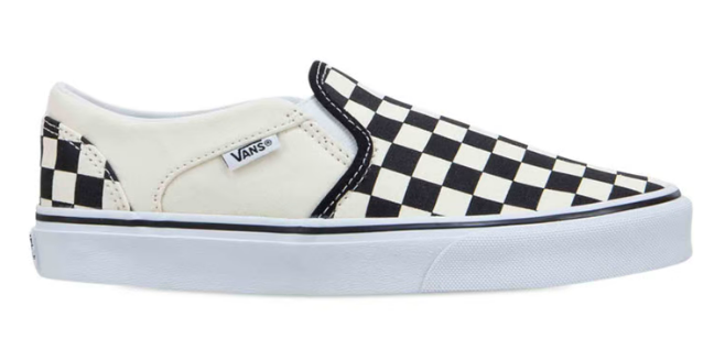 Vans Asher Checkers Black White $50 (RRP $99.99) @ Pivot