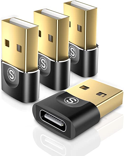 USB A Male to USB C Female Adapter 4-Pack $9.89 (RRP $15.99) @ Amazon AU