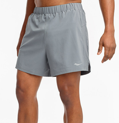 Men's Outapace 5" Short Castle Rock $39.99 (RRP $69.99) @ Saucony