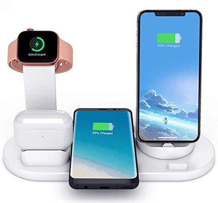 LIONAL 4 in 1 Charging Station, Charging Dock (White) $39.99 (RRP $59.99) @ Amazon AU