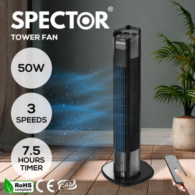 Spector 50W Tower Fan Bladeless Fan Portable Oscillating Remote Control Timer $59.99 (RRP $119.99) @ eBay AU