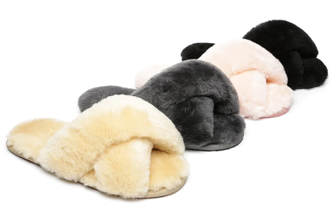 Linty Wool Fluffy Slides Only $39 (Was $155) @ Ugg Express