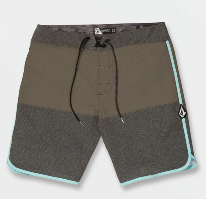 Quarta Scallop Mod-Tech Trunks Rinsed Black $52.50 (RRP $75) @ Volcom