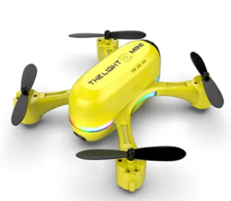 2022 Newest Mini Dual Camera Hd Light-Emitting Aerial Photography Drone Color Yellow $44.99 (RRP $69.99) @ Crazy Sales