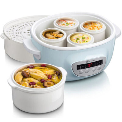 Electric Cooker Stew Automatic Ceramic Soup Casserole Baby Porridge Pot Bear $61.35 (RRP $111.54) @ eBay AU