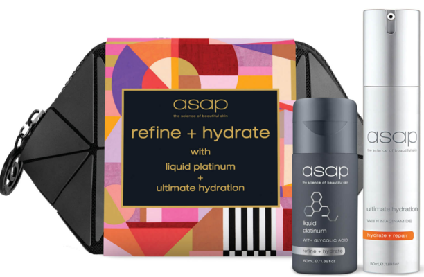 Asap Refine And Hydrate Set (Worth $154.00) $55.69 (RRP $99) @ Facial CO