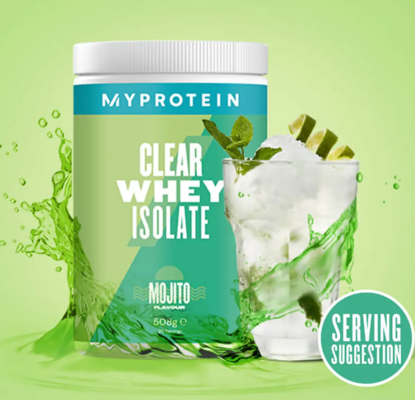 Clear Whey Isolate 20 servings Mojito $34.99 (RRP $49.99) @ My Protein