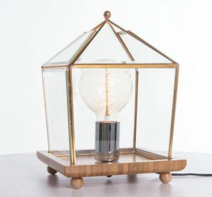 Bach Square Antique Table Lamp Gold $109 (RRP $179) @ Momentous Living