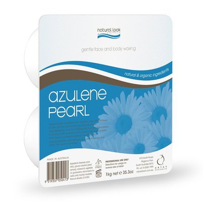 Natural Look Gentle Face And Body Wax Azulene Pearl 1Kg $22.50 (RRP $40) @ AMR Hair & Beauty