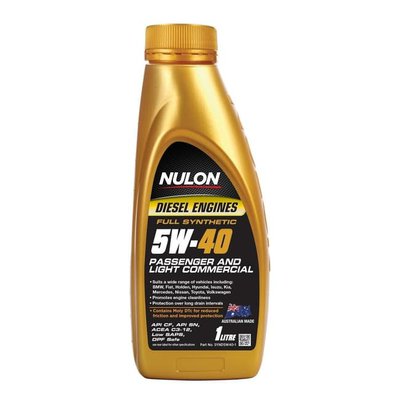 Nulon Full Synthetic 5W-40 Passenger & Light Commercial Diesel Engine Oil 1L $15.39 (RRP $21.99) @ Automotive Superstore