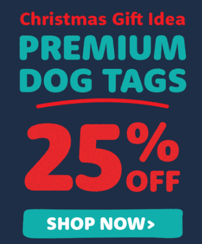 Christmas Gift Idea - 25% OFF Premium Dog Tags @ Bright Star Buddies