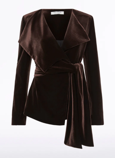 Chocolate Velvet Seduction Jacket $699 (RRP $999) @ Carla Zampatti