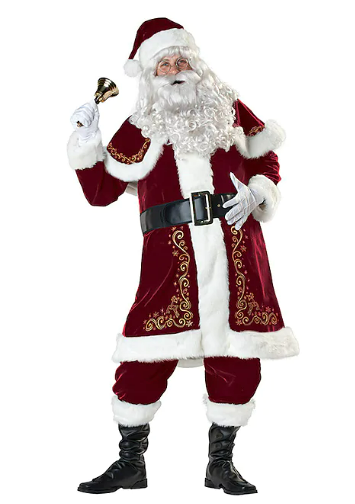 Santa Claus Costume Outfit Men's Cosplay Costume Red $99.49 (RRP $198.86) @ Light In The Box