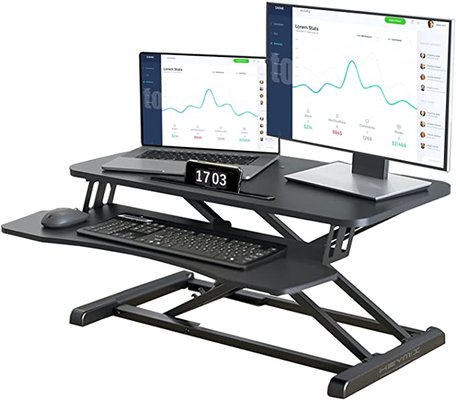 HEYMIX Adjustable Standing Desk Riser Black $135.99 (RRP $249.99) @ Amazon AU