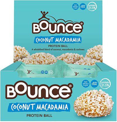 Bounce Coconut Macadamia Protein Ball Box of 12 $21 (RRP $36) @ Amazon AU