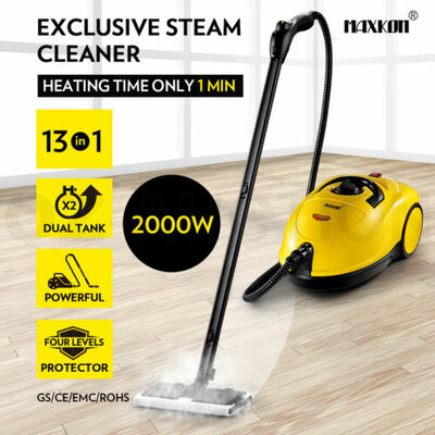 Maxkon 13in1 Steam Mop Cleaner High Pressure Floor Carpet Cleaner Dual Tank 3.4L $209.95 (RRP $299.99) @ eBay AU