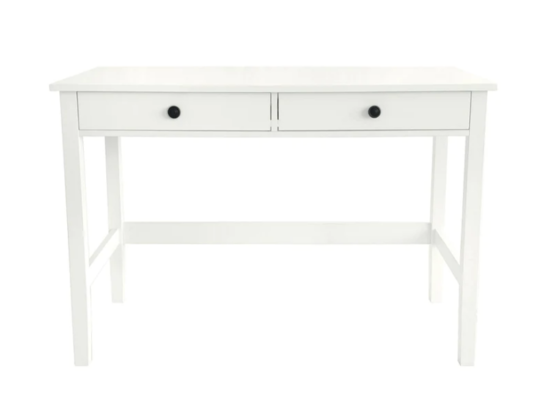 Newport 2 Drawer Desk White $179 (RRP $295) @ One World Collection