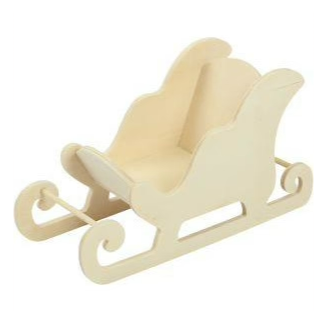 Make A Merry Christmas Plywood Santa Sleigh $11.39 (RRP $18.99) @ Riot Stores